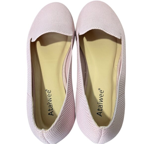 Ataiwee Womens Slip-On Flats Pink Comfort Size 8 - Picture 8 of 9